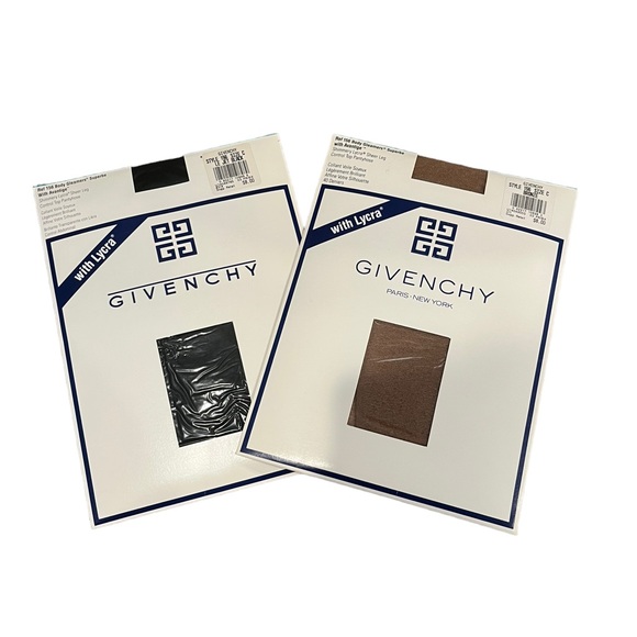 *SOLD*Vintage 1993 Givenchy Lycra 156 Body Gleamers Control Top Pantyhose Lot - Picture 2 of 8